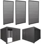 3er-Set Aluminium Paneele f&uuml;r Pergola HWC-L46, Terrassen&uuml;berdachung,...