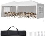 VEVOR Pavillon Faltpavillon, 5,9 x 2,96 x 2,65 m, Festzelt, Gartenzelt mit