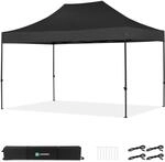 Vonroc Pavillon 3x4,5m wasserdicht stabil - Partyzelt EasyUp System [3Min...