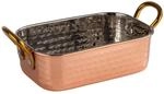 APS 40736 Mini-Servierpfanne Mumbai, Edelstahl, Kupfer-Look, 14,5 x 9,5 x 4,5 cm,