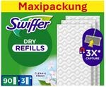 Swiffer Bodenwischer Nachf&uuml;llpackung, 90 Trockene Und 3 Feuchte Bodent&uuml;cher, Nimmt