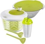 Westmark Salat-Set, 4tlg., Salatschleuder, -sch&uuml;ssel, -besteck und...