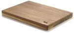 Fissler Schneidbrett Akazie 35 x 25 cm &ndash; Holzschneidebrett mit karbonisierter