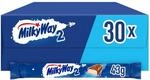 Milky Way Schokoriegel | Milchcreme | 30 Doppelriegel in einer Box (30 x 43 g)