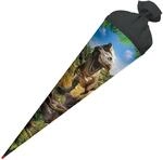 ROTH Schult&uuml;te Tyrannosaurus 70 cm gro&szlig;, runde Zuckert&uuml;te mit Filzverschluss,