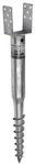 Domax Zaunpfosten-Halterung, verzinkt, quadratische Halterung, 100 mm x 865 mm,