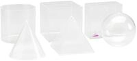 WISSNER aktiv lernen - 6 Geometrie K&ouml;rper Formen zum F&uuml;llen - RE-Plastic&deg;, 10 cm