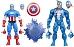 Marvel Legends Series Gamerverse Captain America vs Venom Action-Sammelfiguren, Blau