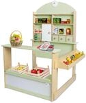 Coemo Kaufladen Kinder Kaufmannsladen Lilly Holz Verkaufsstand mit 3 Schubladen