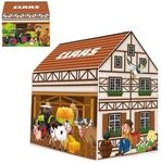 JAMARA 460754 Claas Spielhaus Bauernhof, Offiziell lizenziert, Indoor geeignet, Zelt