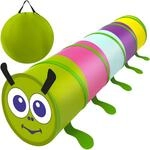 Spieltunnel Pup-Up Kruzzel 46 x 165 cm Bunt Tausendf&uuml;ssler f&uuml;r Kleinkinder...