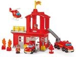 Ecoiffier Spielzeug - 2980 - Feuerwehrstation - Abrick - Konstruktionsspielzeug f&uuml;r