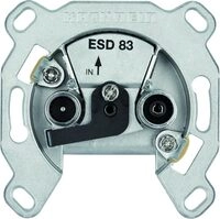 Kathrein ESD 83 Einzelanschlu&szlig;dose 2-Fach IEC Stecker Netzwerk Ethernet