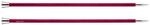 KnitPro Stricknadeln Royale Single Ended, Birchwood/Messing, Mehrfarbig, 40 cm x 6,00