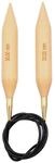 KnitPro Basix Rundstricknadel, Feste, Birkenholz, Mehrfarbig, 150 cm x 30.00 Mm
