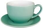 Olympia Cafe Cappuccino-Kaffeetassen-Set, 340 ml (Box 12), Aqua, sp&uuml;lmaschinen- und