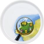 Konitz Porcelain Plate Ast&eacute;rix and Ob&eacute;lix (The Gallic Village)