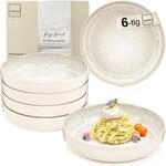 S&Auml;NGER Key West | Steingut Pastaschalen 6 tlg, Nudel Schalen Set 6 Personen,