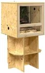vidaXL Terrarienbasis Braun 50 x 50 x 50 cm OSB, Rustikale, stabile...