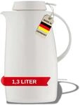 Helios Servitherm Thermoskanne Wei&szlig; 1,3L &ndash; 6h Hei&szlig; - H&auml;lt Getr&auml;nke hei&szlig; & kalt