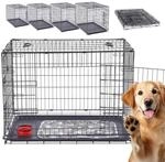 Arebos Hundek&auml;fig 63 x 45 x 51 cm | Hundetransportbox Auto klappbar | Hundebox