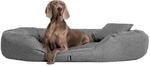 tierlando&reg; Orthop&auml;disches Hundebett Sammy mit Visco-Matratze und hohem Rand...