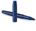 PARKER Rollerball IM Monochrome Blue PVD F Schwarz