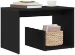 vidaXL Beistelltisch Schwarz Eichen-Optik 59 x 36 x 38 cm, Wohnzimmer, moderner