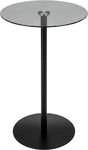 Spetebo Moderner Metall Beistelltisch rund mit Glasplatte &ndash; 53 x 35 cm &ndash;