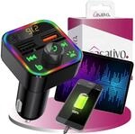 FM Transmitter mit Bluetooth 5 und Freisprechfunktion, USB-A Ladeports,...