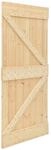 vidaXL T&uuml;r NARVIK 100 x 210 cm Massivkiefer (Unbehandelt) Natur