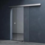 Mai & Mai Glasschiebet&uuml;r komplettset softclose Amalfi in Klarglas, Griffart: