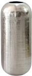 WOHNLING Bodenvase Aluminium 60cm Silber - Dekovase gro&szlig; - Standvase rund...