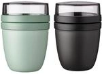 Mepal | Lunchpot Ellipse Mixed | Nordic Sage + Nordic Black | M&uuml;slibecher to...