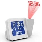 Miraval Funk-Projektionswecker Blaues LCD Display Funkuhr Funkwecker...