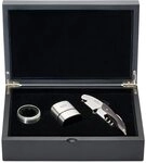 K&auml;fer Sommelier-Set mit Kellnermesser, Tropfring und Drehverschluss f&uuml;r...