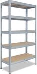 shelfplaza&reg; 180x110x40cm Profi Schwerlastregal verzinkt/Metallregal mit 5...