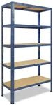 shelfplaza Home 180x120x40cm Schwerlastregal blau mit 5 B&ouml;den x 175kg