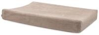 Jollein Wickelauflagenbezug Cloudy Rib &ndash; Milky Coffee &ndash; 50x70cm &ndash; OEKO&ndash;TEX