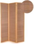 CREEDWOOD RAUMTEILER Alara | 170x120 cm, Bambus, 3-teilig | Natur Paravent,...