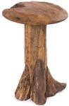 CREEDWOOD Teak Hocker | Wurzel Holz, 47cm | Blumenhocker, Pilz, Wurzel...