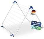 Gardissimo Metall W&auml;schetrockner Tumby f&uuml;r Badewanne, Wei&szlig;-Blau