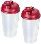 Westmark 2 Mix- und Sch&uuml;ttelbecher/Dressingshaker mit Mess-Skala, herausnehmbarer