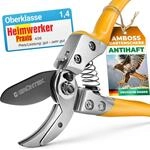 GR&Uuml;NTEK Bussard Amboss Gartenschere &ndash; Astschere, Profi Rosenschere &...