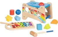 goki 58304 - Hammerbank mit Xylophon und Sortierfunktion, 12-teiliges