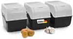 Novaliv Kartoffel Aufbewahrungsbox | 3x gro&szlig; 9L | Weiss | Kartoffelbox |...