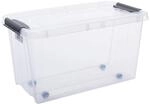 Plast Team Pro Box Aufbewahrungsbox mit Deckel und QR-Code Stapelbar...