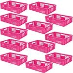 BRB 12x Eurobeh&auml;lter/Stapelkorb durchbrochen, PE-HD, Industriequalit&auml;t,