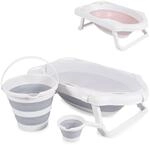 Cangaroo Badewannen-Set Hawaii 4-teilig faltbar Wasserablauf Ablagef&auml;cher Netz...