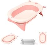 Kikkaboo faltbare Babybadewanne Foldy Wasserablauf leicht zu reinigen ab Geburt,